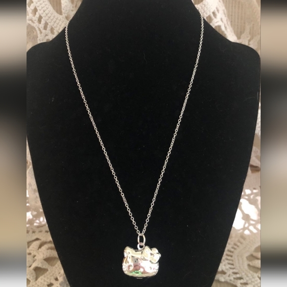 New 925 stamped Hello kitty Locket necklace and locket Bracelet set - Picture 8 of 16